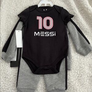 Baby Messi Soccer 3pc Outfit - Size 9mo - New